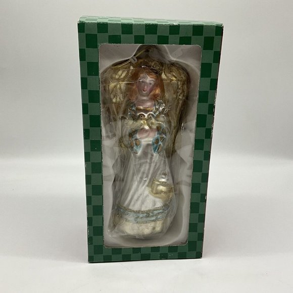 Mercury Glass 9.5 Inch Angel Ornament/Figurine Vintage  Mervyns NOS Collectible - Picture 10 of 15